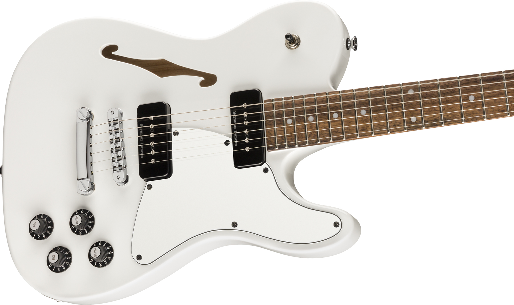 Fender Jim Adkins Tele Ja-90 Mex Signature 2p90 Lau - White - E-Gitarre in Teleform - Variation 2