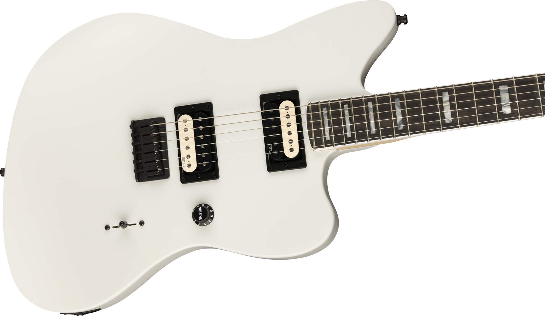 Fender Jim Root Jazzmaster V4 Mex Signature Hh Emg Ht Eb - Artic White - Retro-Rock-E-Gitarre - Variation 2
