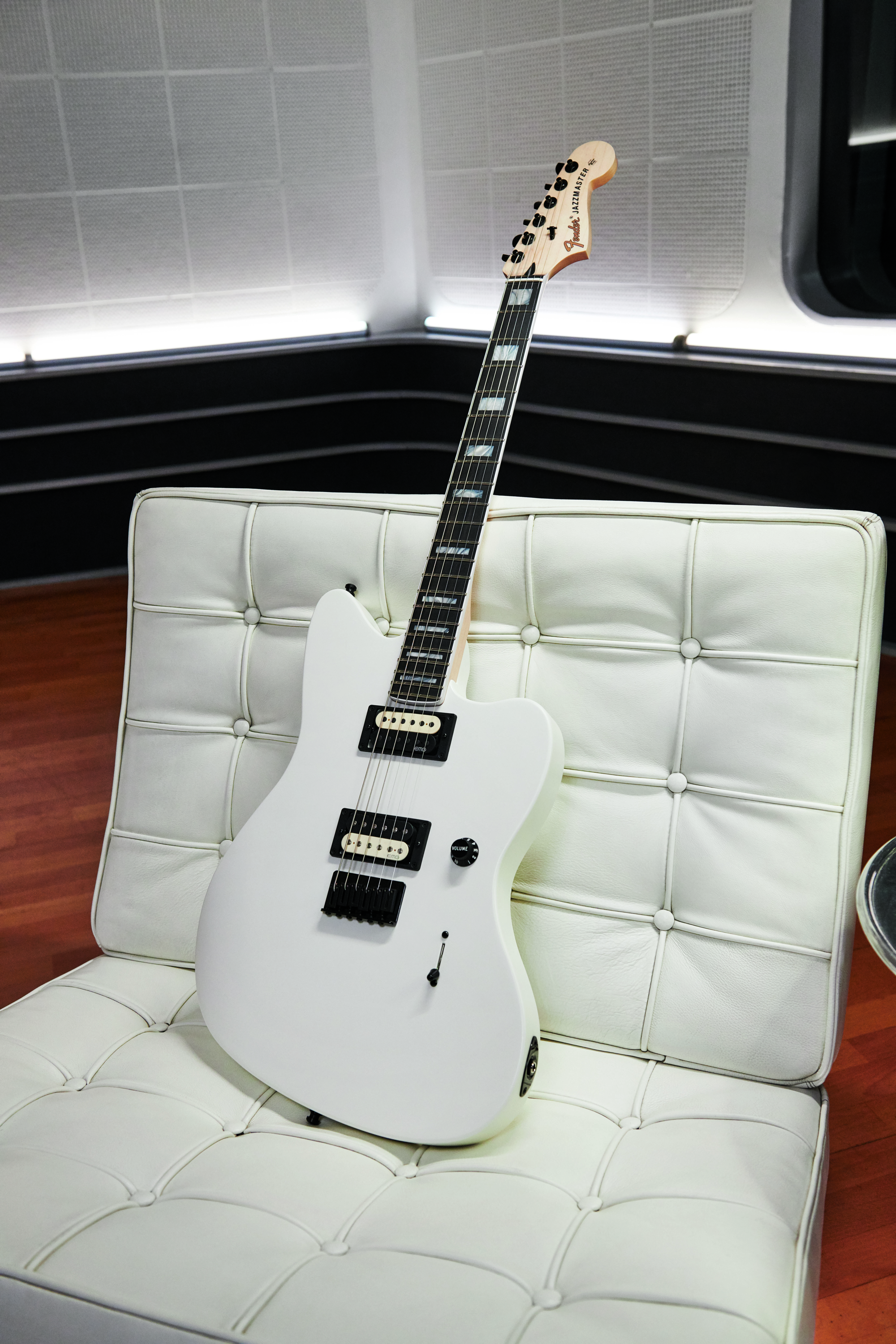 Fender Jim Root Jazzmaster V4 Mex Signature Hh Emg Ht Eb - Artic White - Retro-Rock-E-Gitarre - Variation 5