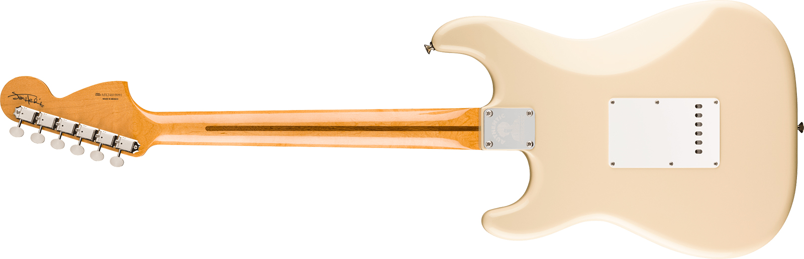 Fender Jimi Hendrix Strat Mex Signature 3s Trem Mn - Olympic White - E-Gitarre in Str-Form - Variation 7