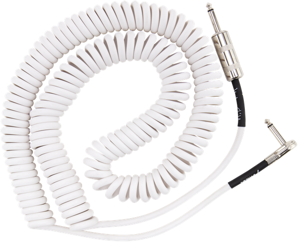 Fender Jimi Hendrix Voodoo Child Cable Instrument Spirale Droit/coude 30inc/9.1m White - Kabel - Variation 1