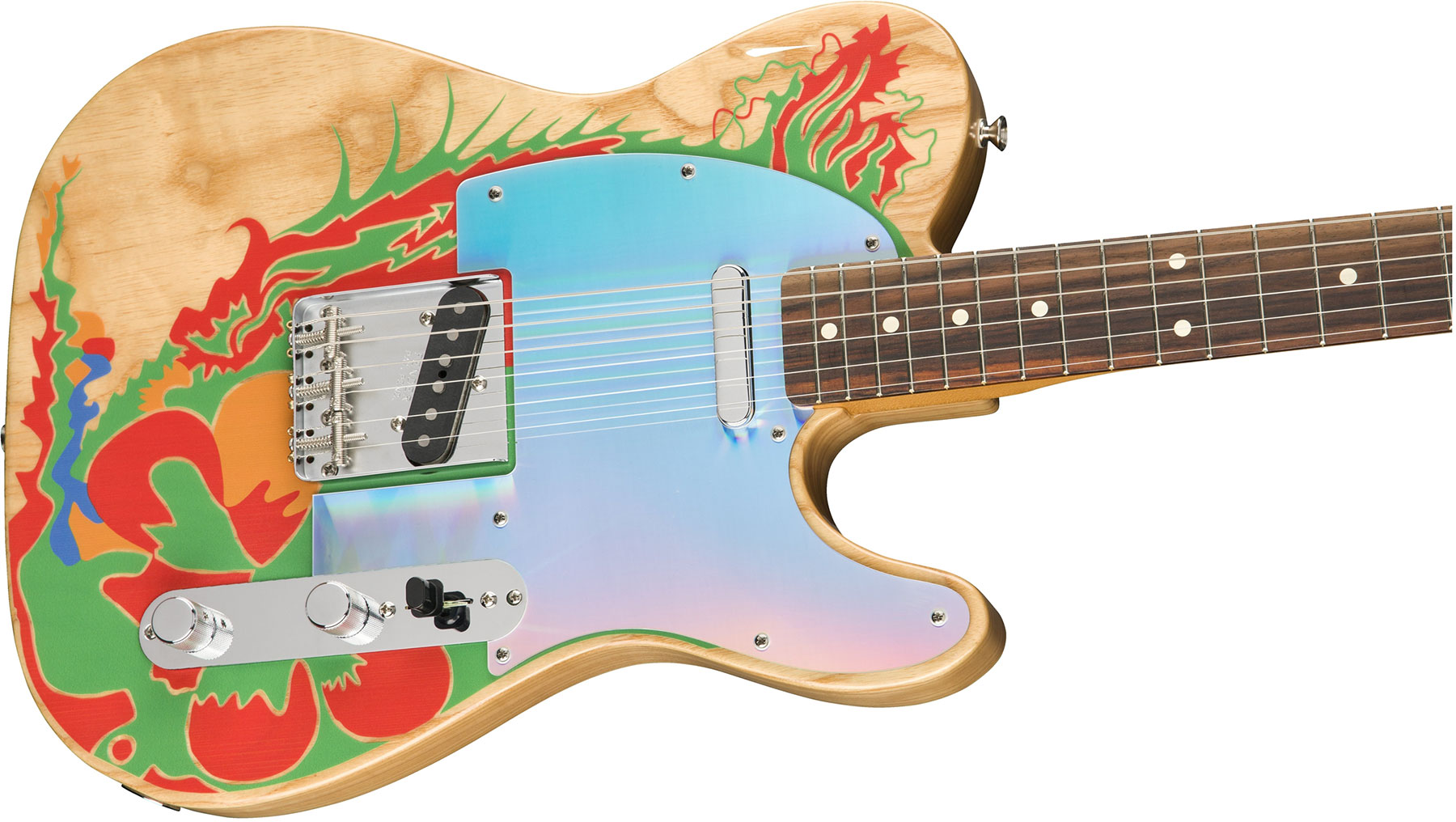 Fender Jimmy Page Tele Dragon Ltd Mex Signature Rw - Natural - E-Gitarre in Teleform - Variation 2