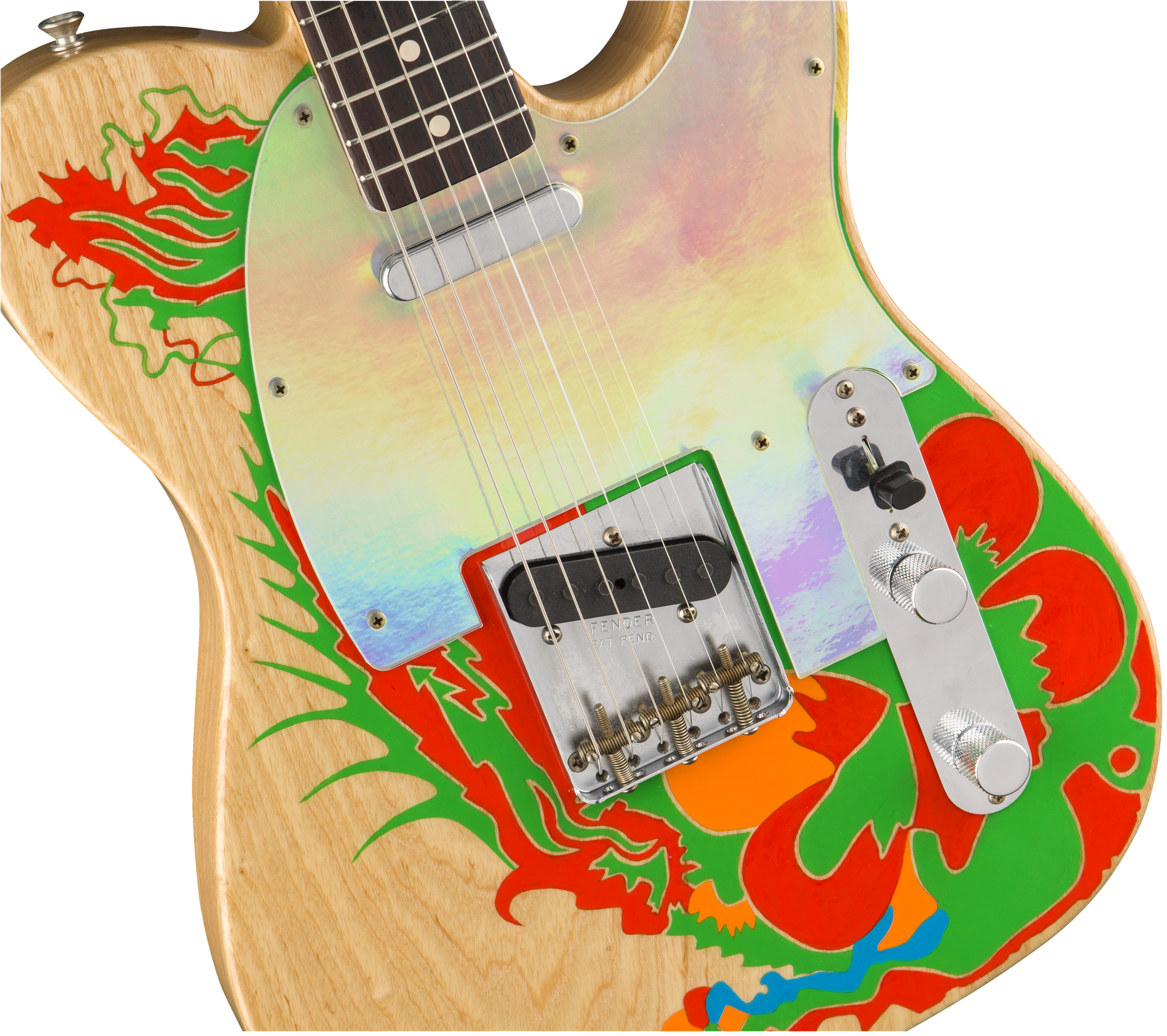 Fender Jimmy Page Tele Dragon Ltd Mex Signature Rw - Natural - E-Gitarre in Teleform - Variation 5