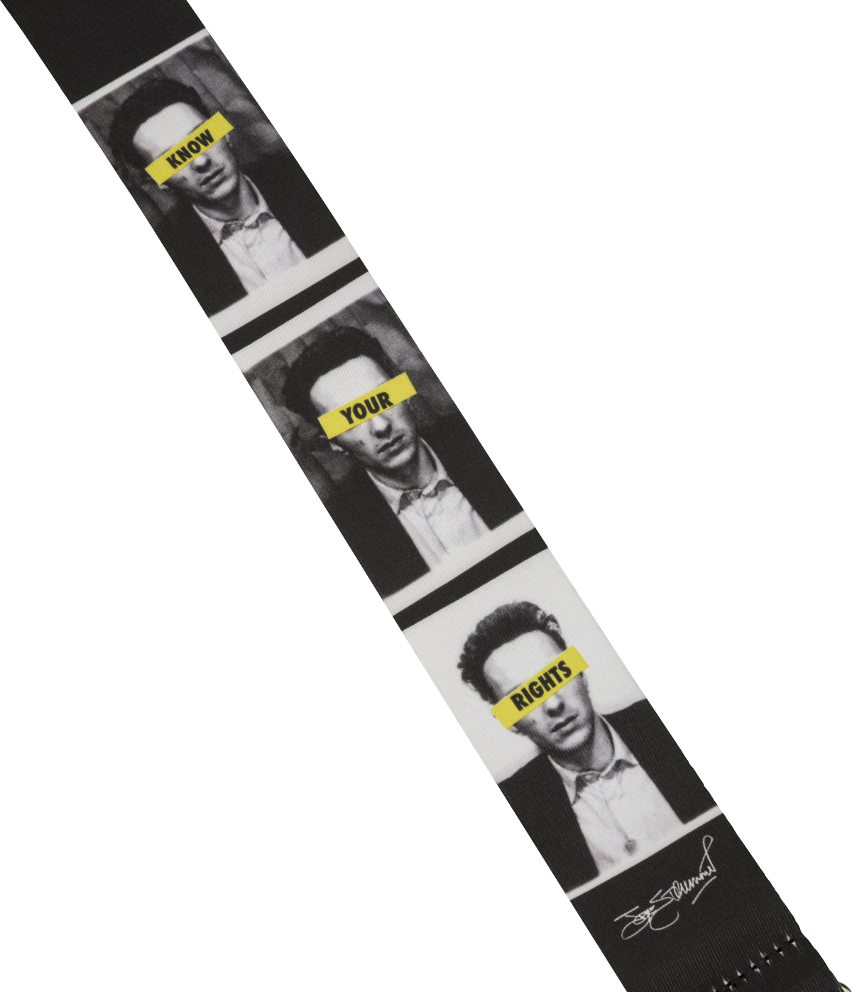 Fender Joe Strummer Know Your Rights Guitar Strap Signature Polyester - Gitarrengurt - Variation 1