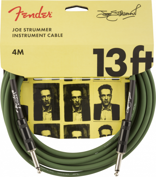 Kabel Fender Joe Strummer Pro Instrument Cable 13ft - Drab Green