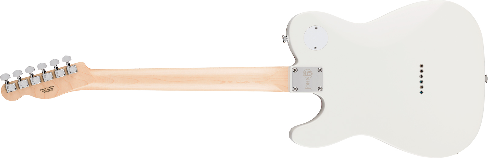 Fender John Five Tele Ghost Signature Ind 2h Dimarzio Ht Mn - White - Signature-E-Gitarre - Variation 1
