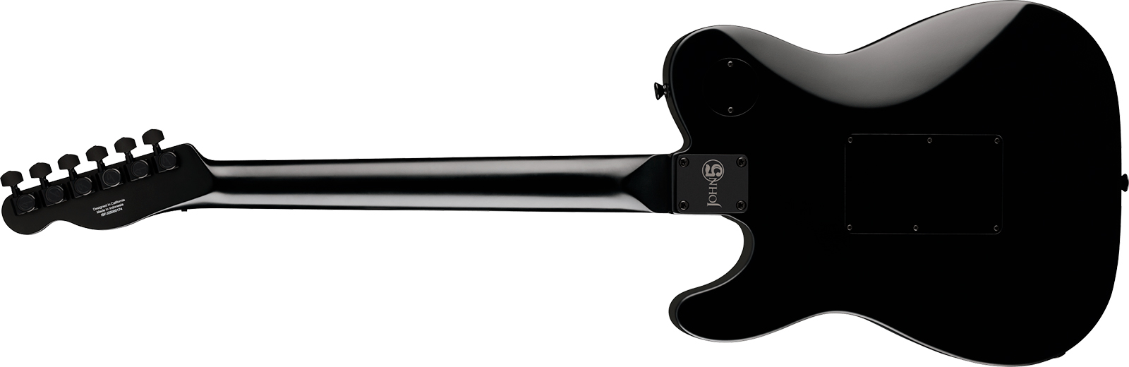 Fender John Five Tele Phantom Signature Ind 2h Dimarzio Fr Eb - Black - Signature-E-Gitarre - Variation 1