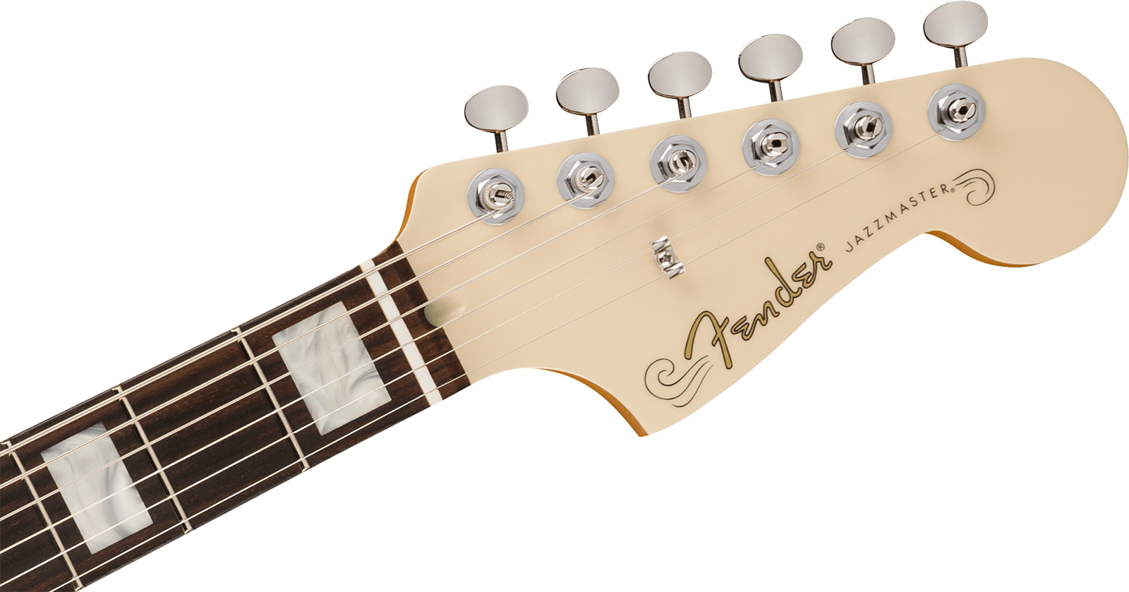 Fender Kim Gordon Jazzmaster Mex Ltd Signature Ltd 2s Trem Rw - Olympic White - Signature-E-Gitarre - Variation 3