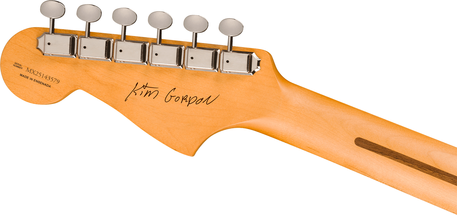 Fender Kim Gordon Jazzmaster Mex Ltd Signature Ltd 2s Trem Rw - Olympic White - Signature-E-Gitarre - Variation 4