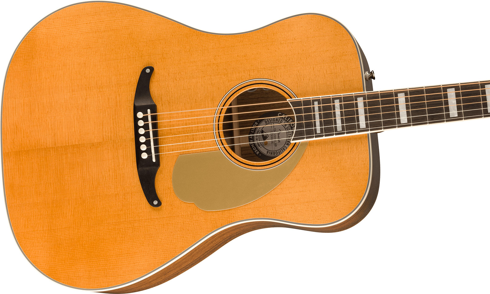 Fender King Vintage California Dreadnought Epicea Ovangkol Ova - Aged Natural - Elektroakustische Gitarre - Variation 2