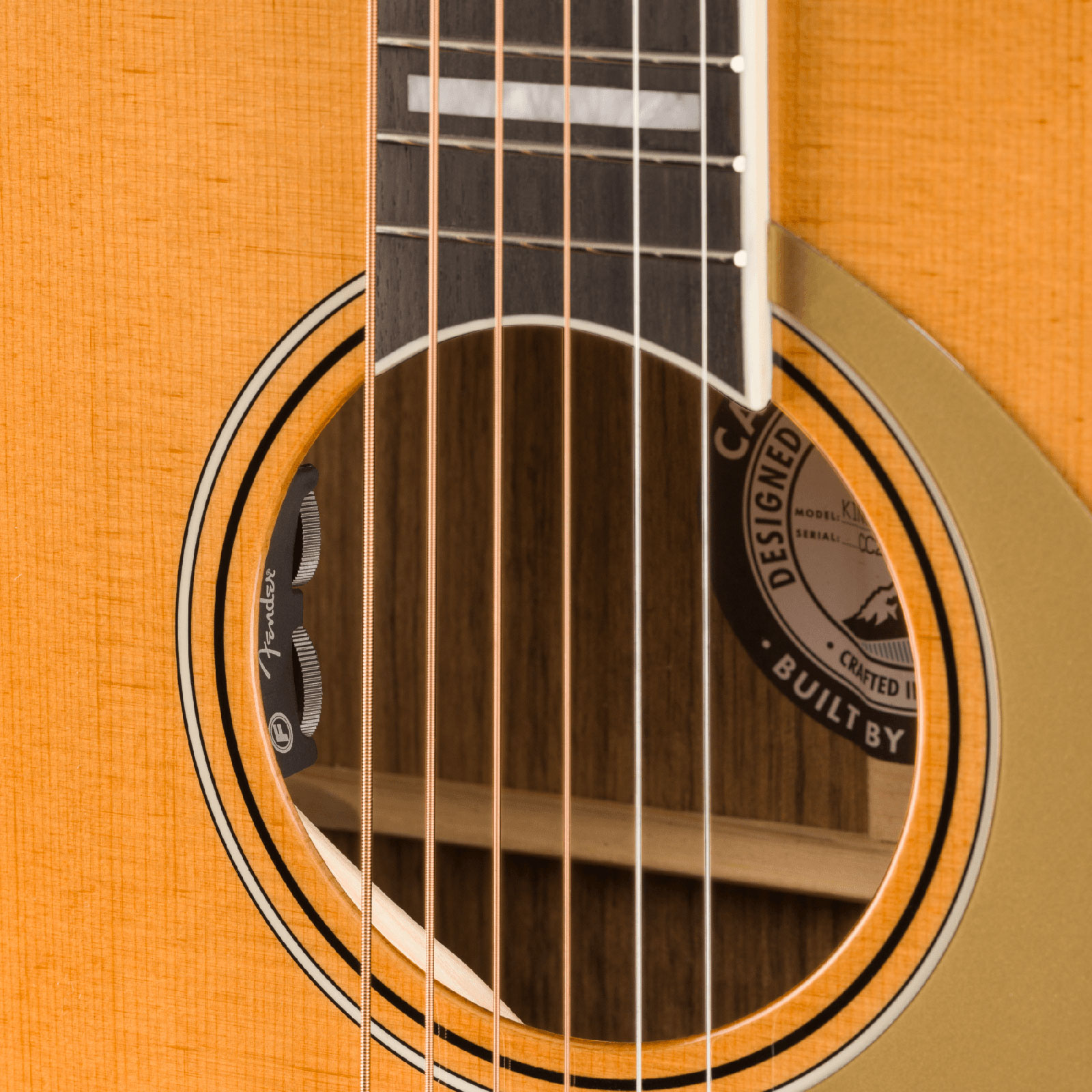 Fender King Vintage California Dreadnought Epicea Ovangkol Ova - Aged Natural - Elektroakustische Gitarre - Variation 3