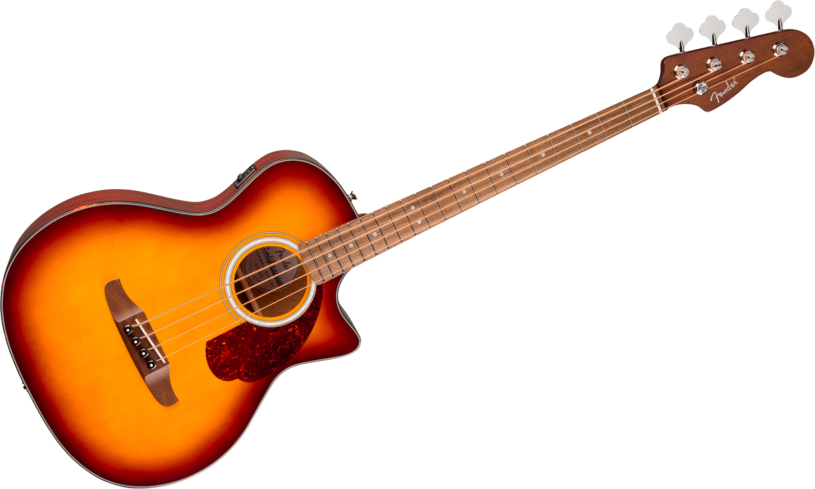 Fender Kingman Bass Deluxe Ce California Cw Shsc Epicea Acajou Noy - Honey Sunburst - Akustische Bass - Variation 1