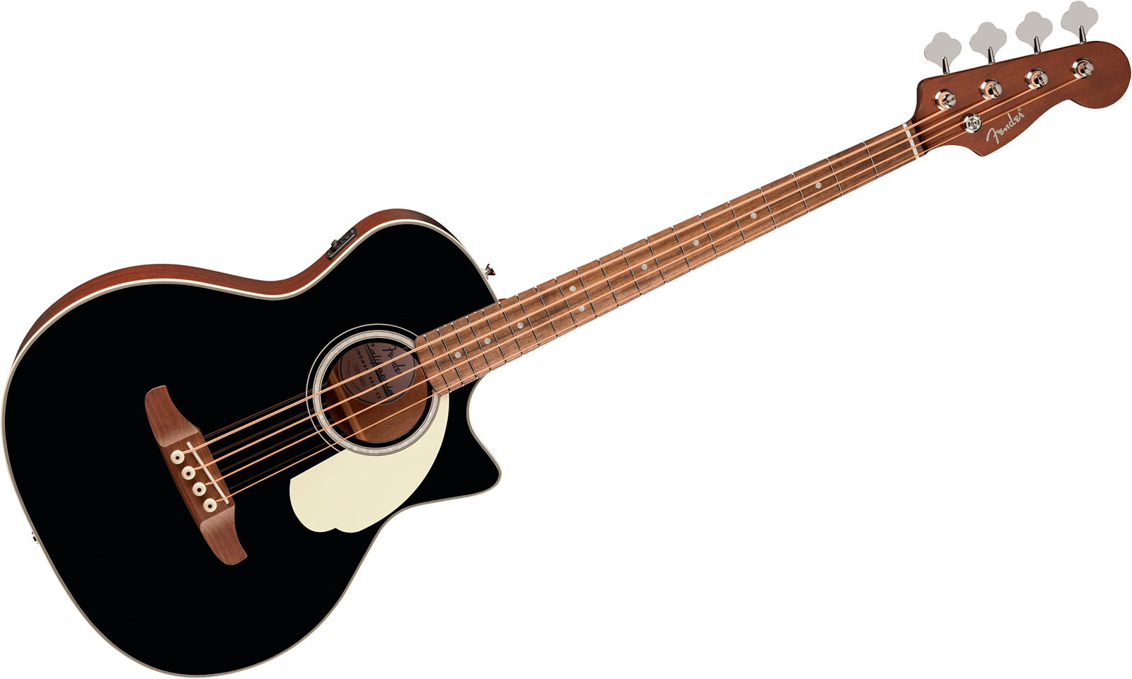 Fender Kingman Bass Deluxe Ce California Cw Shsc Epicea Acajou Noy - Black - Akustische Bass - Variation 1