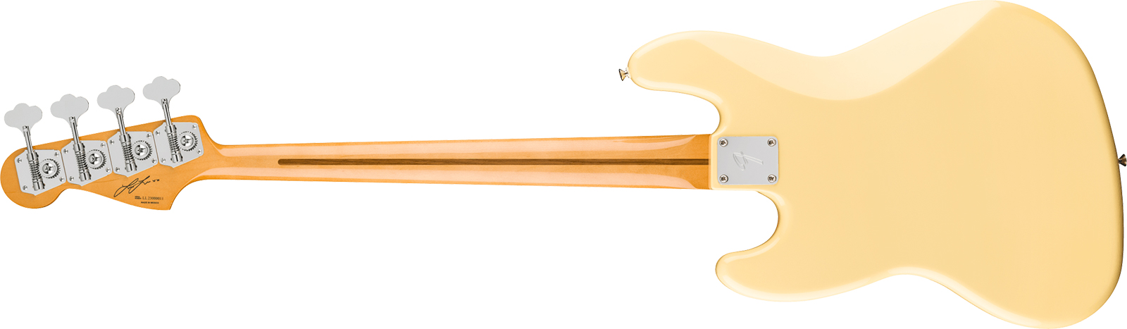 Fender Laura Lee Jazz Bass Mex Ltd Signature Rw - Vintage White - Solidbody E-bass - Variation 1