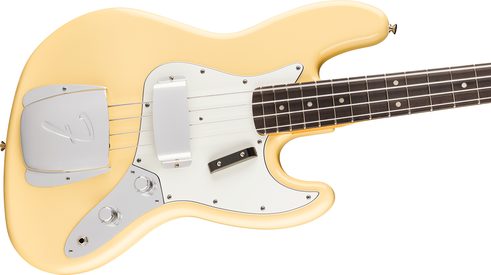Fender Laura Lee Jazz Bass Mex Ltd Signature Rw - Vintage White - Solidbody E-bass - Variation 2