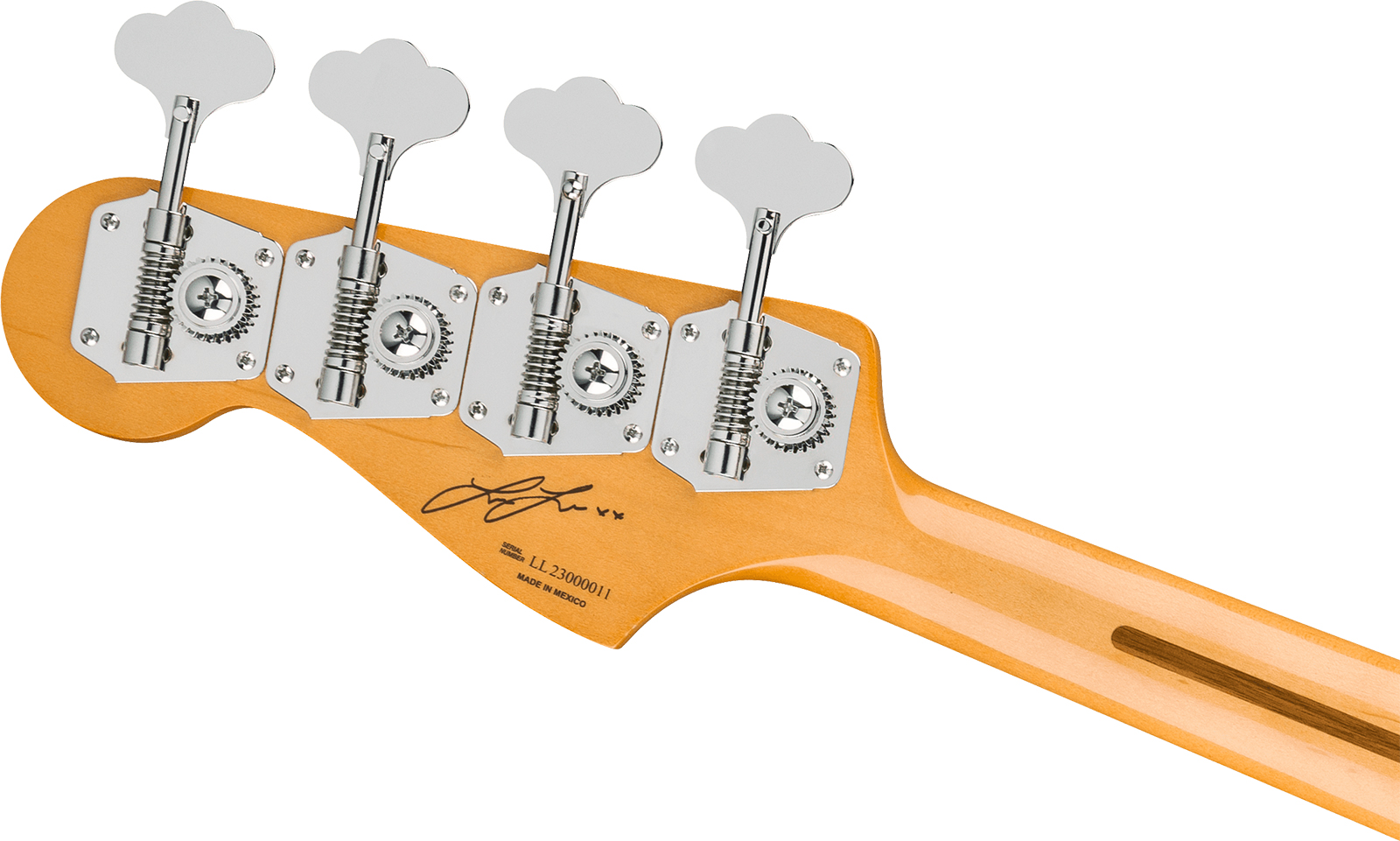 Fender Laura Lee Jazz Bass Mex Ltd Signature Rw - Vintage White - Solidbody E-bass - Variation 3