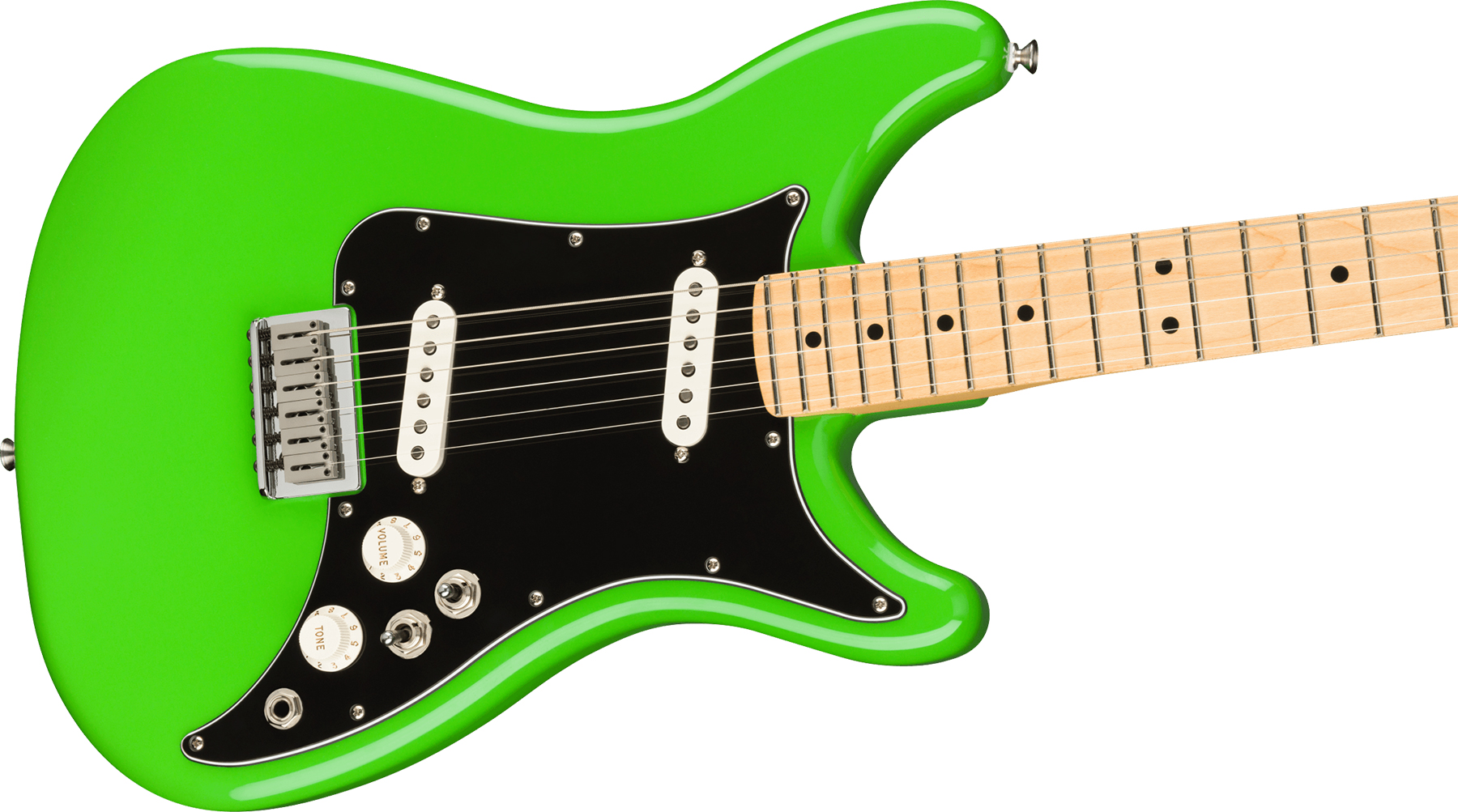 Fender Lead Ii Player Mex Ss Ht Mn - Neon Green - E-Gitarre in Str-Form - Variation 2