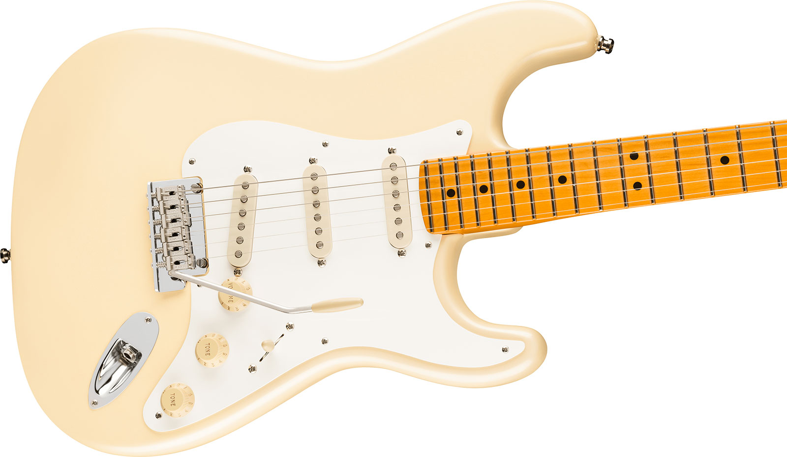 Fender Lincoln Brewster Strat Usa Signature 3s Dimarzio Trem Mn - Olympic Pearl - Retro-Rock-E-Gitarre - Variation 2