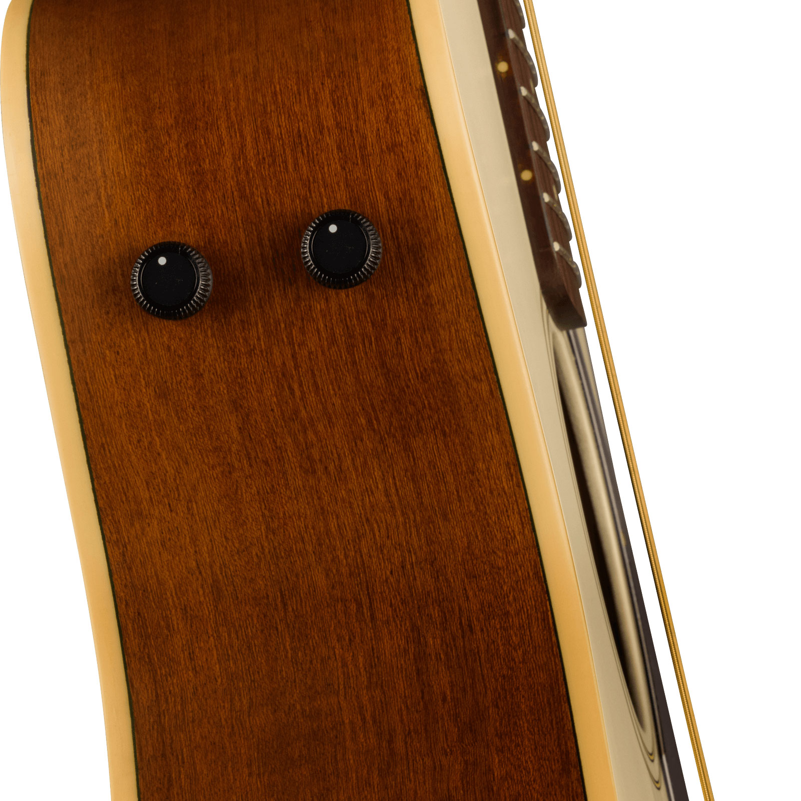 Fender Malibu Player 2023 Parlor Epicea Sapele Wal - Olympic White - Elektroakustische Gitarre - Variation 3