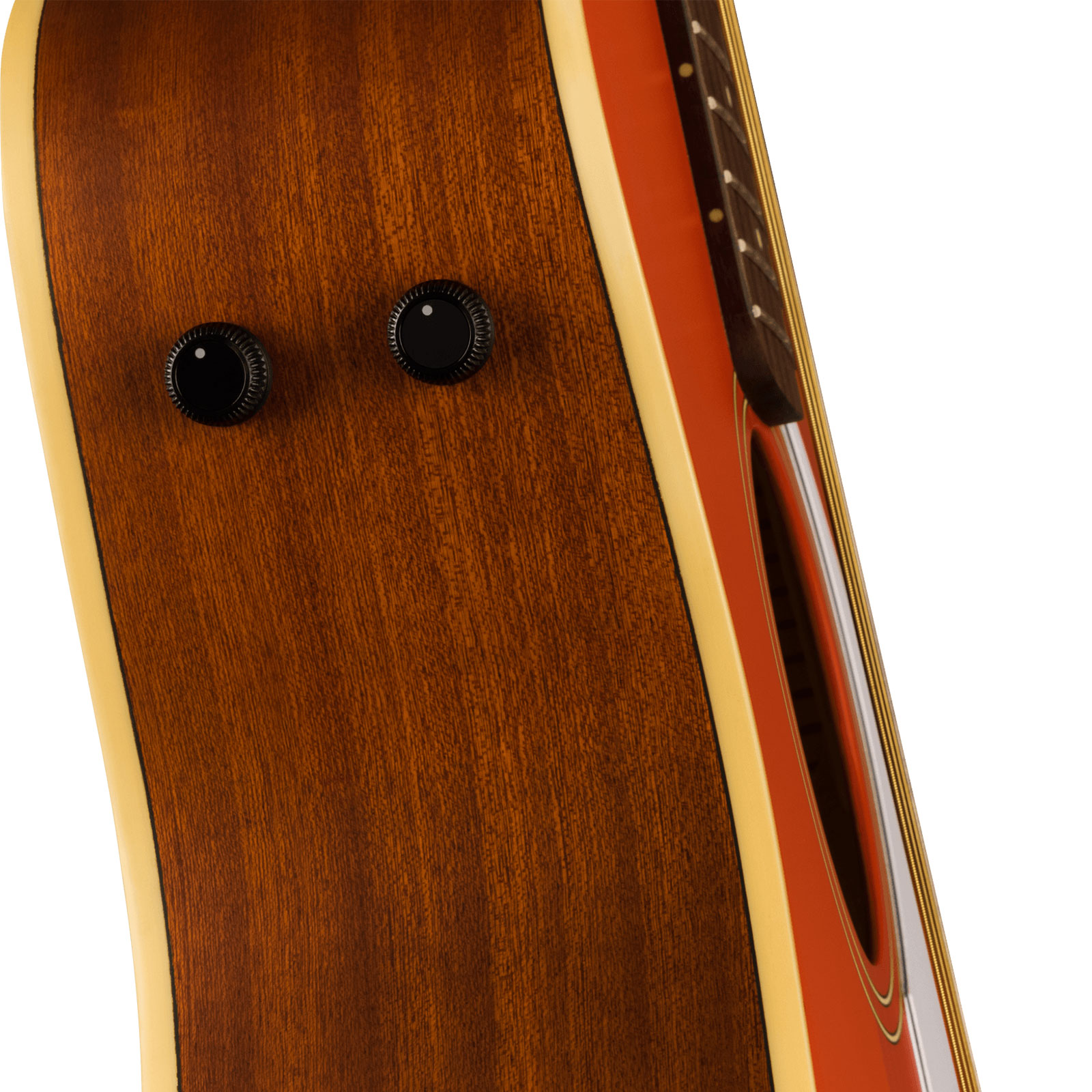 Fender Malibu Player 2023 Parlor Epicea Sapele Wal - Fiesta Red - Elektroakustische Gitarre - Variation 3