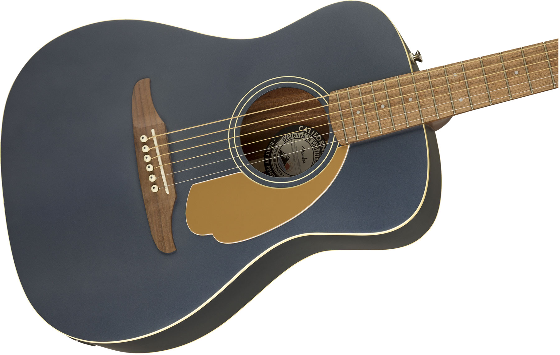 Fender Malibu Player Concert Epicea Acajou Wal - Midnight Satin - Elektroakustische Gitarre - Variation 2