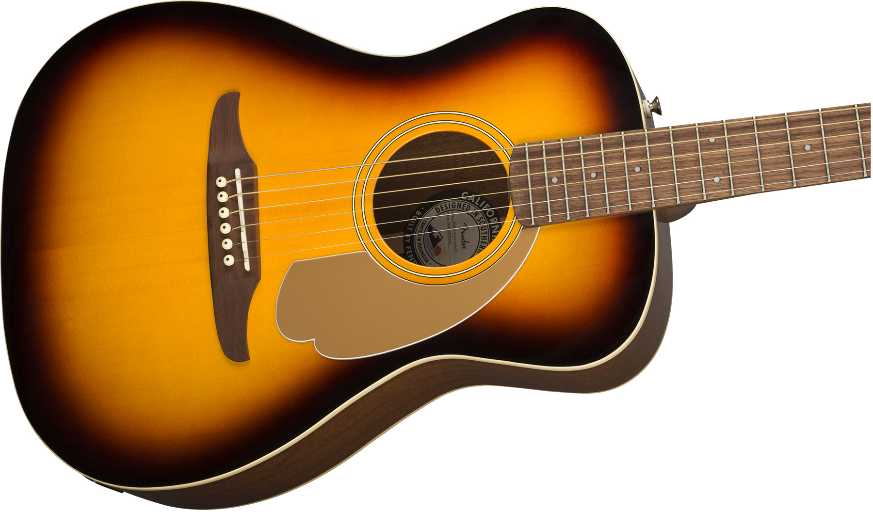 Fender Malibu Player Concert Epicea Acajou Wal - Sunburst - Elektroakustische Gitarre - Variation 2