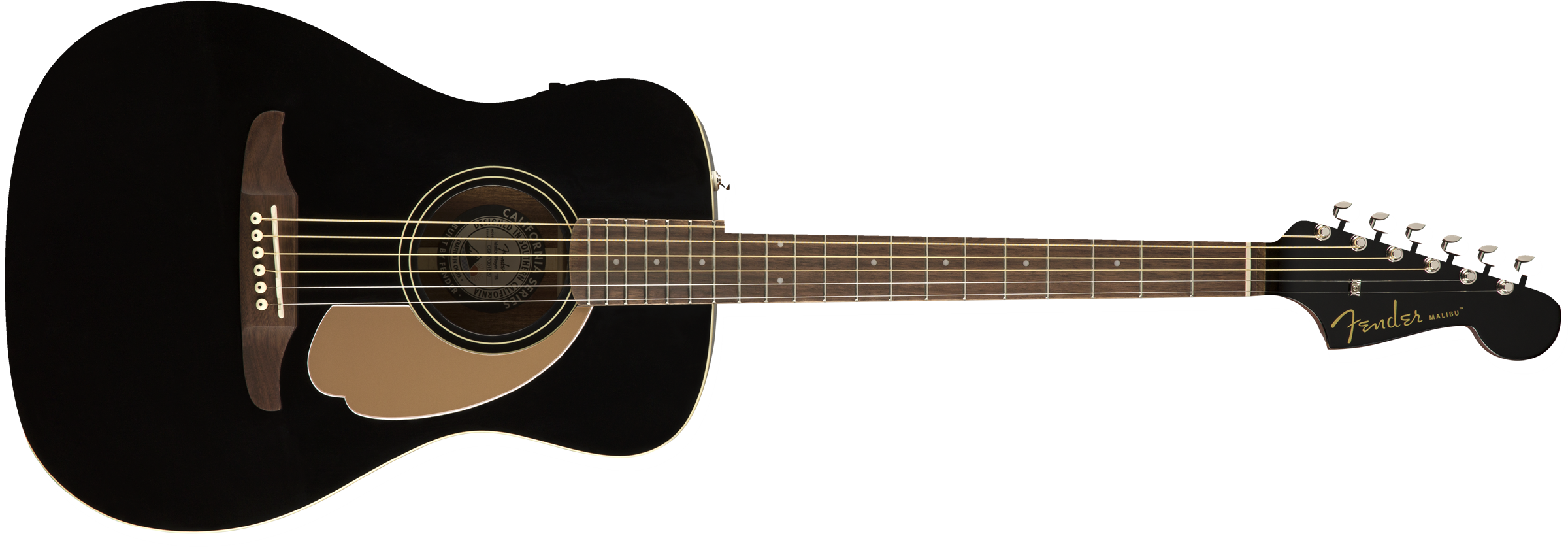 Fender Malibu Player - Jetty Black - Westerngitarre & electro - Variation 1