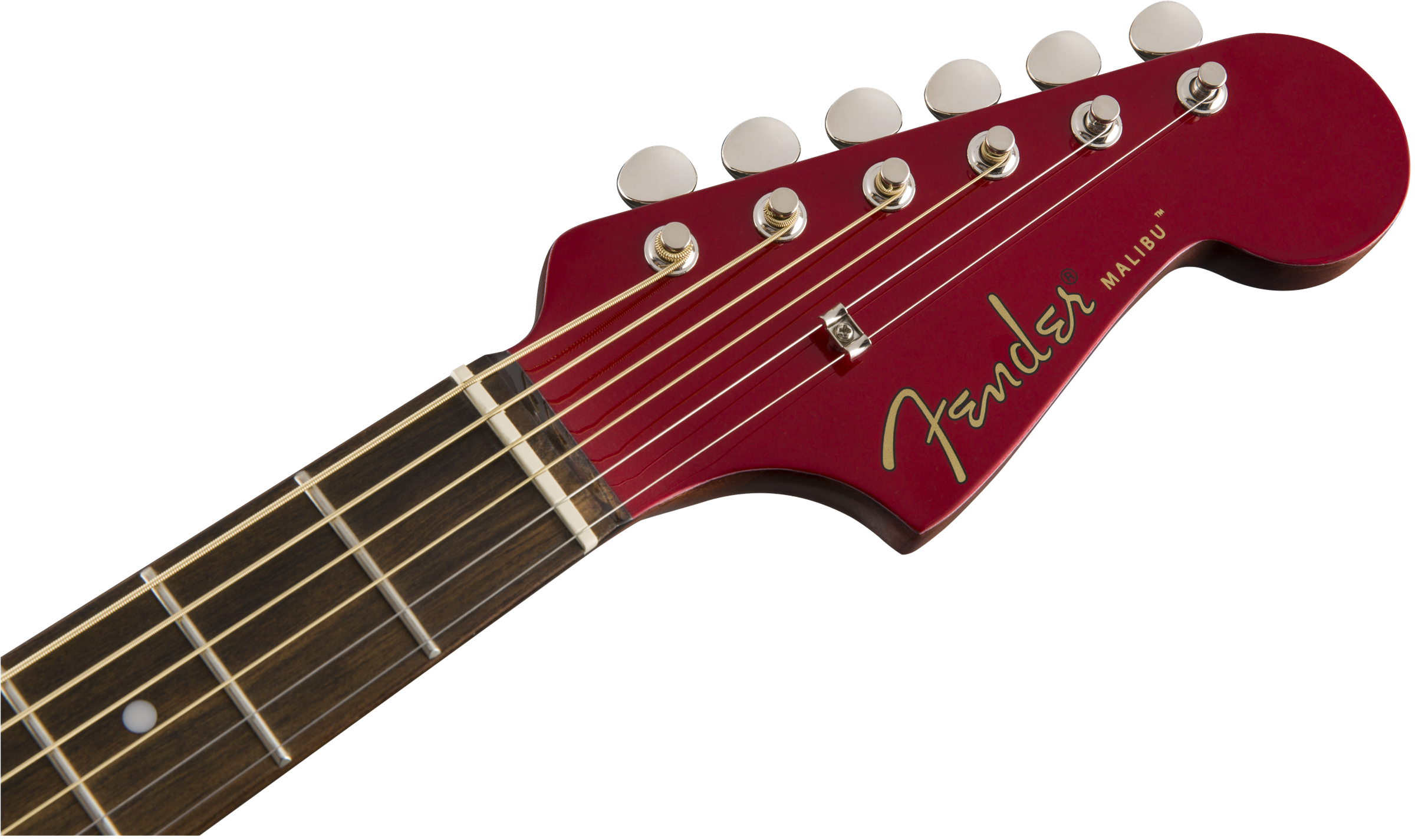 Fender Malibu Player - Candy Apple Red - Westerngitarre & electro - Variation 4