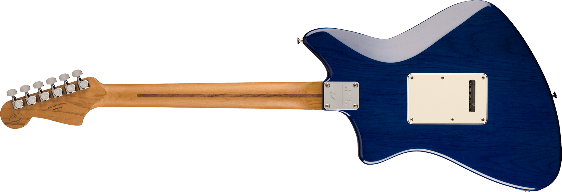 Fender Meteora Player Plus Hh Ltd Mex 2h Trem Mn - Sapphire Blue Transparent - Retro-Rock-E-Gitarre - Variation 1