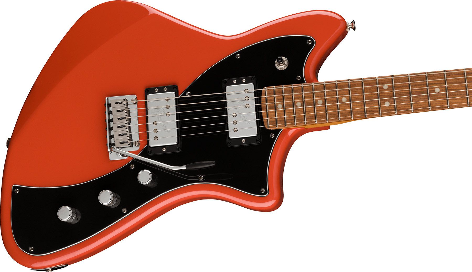 Fender Meteora Player Plus Hh Mex 2023 2s Ht Pf - Fiesta Red - Retro-Rock-E-Gitarre - Variation 2