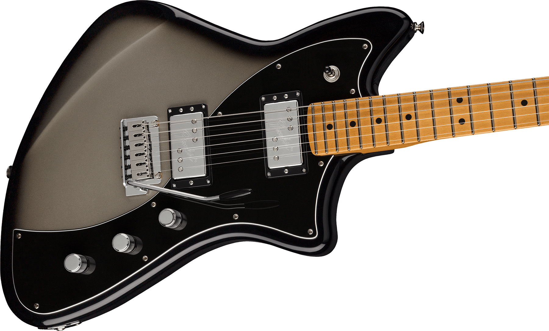 Fender Meteora Player Plus Hh Mex 2h Ht Mn - Silver Burst - Retro-Rock-E-Gitarre - Variation 2