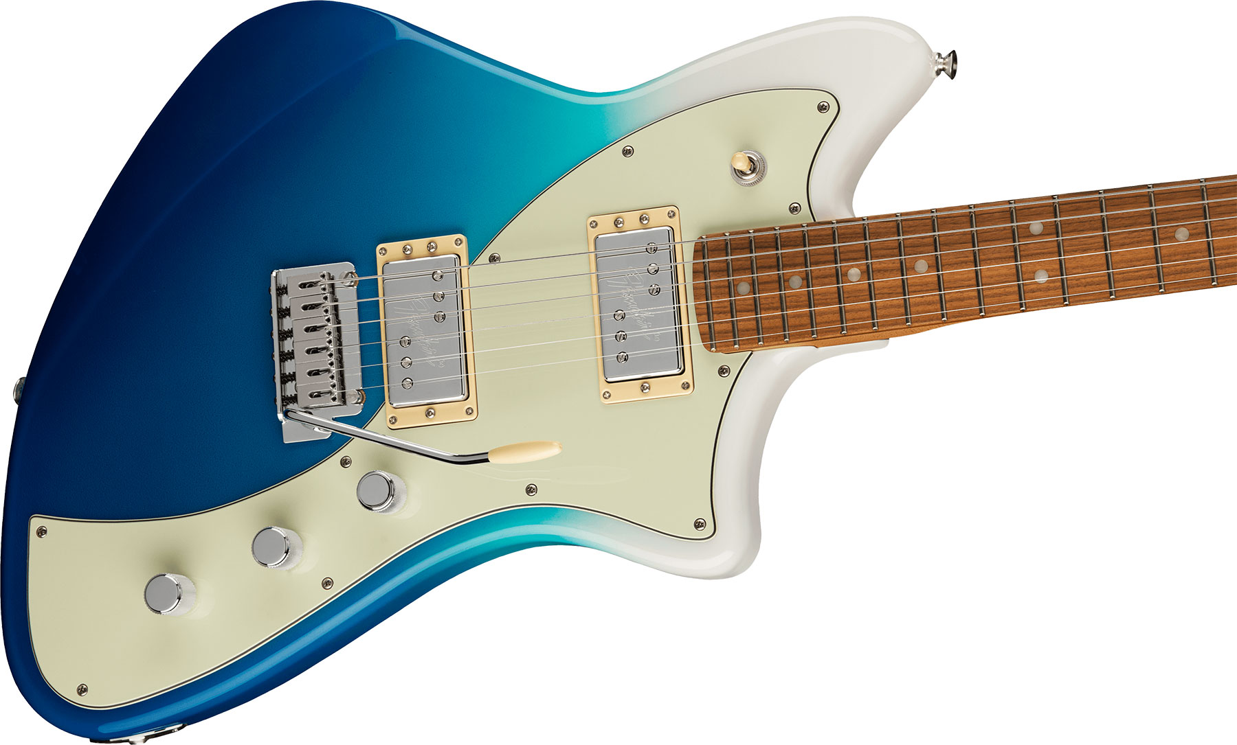 Fender Meteora Player Plus Hh Mex 2h Ht Pf - Belair Blue - Retro-Rock-E-Gitarre - Variation 2
