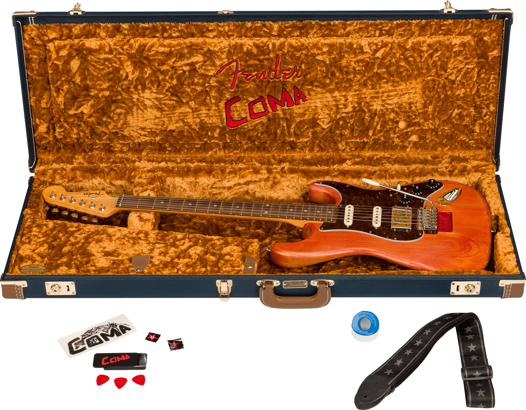 Fender Michael Landau Strat Coma Stories Usa Signature Hss Trem Rw - Coma Red - E-Gitarre in Str-Form - Variation 4