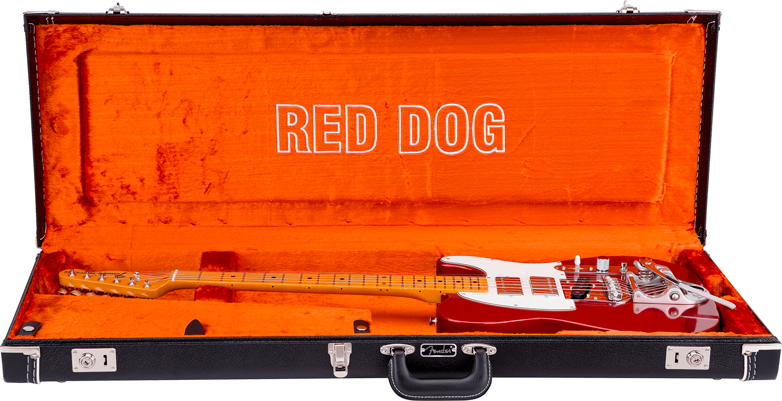 Fender Mike Campbell Tele Red Dog Stories Usa Signature Shh Trem Mn - Red Dog Red - E-Gitarre in Teleform - Variation 5