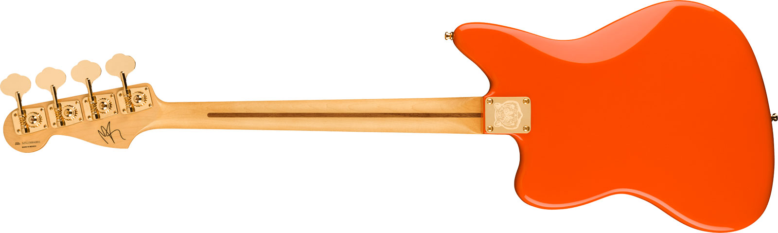 Fender Mike Kerr Jaguar Ltd Mex Signature Rw - Tiger's Blood Orange - Solidbody E-bass - Variation 1