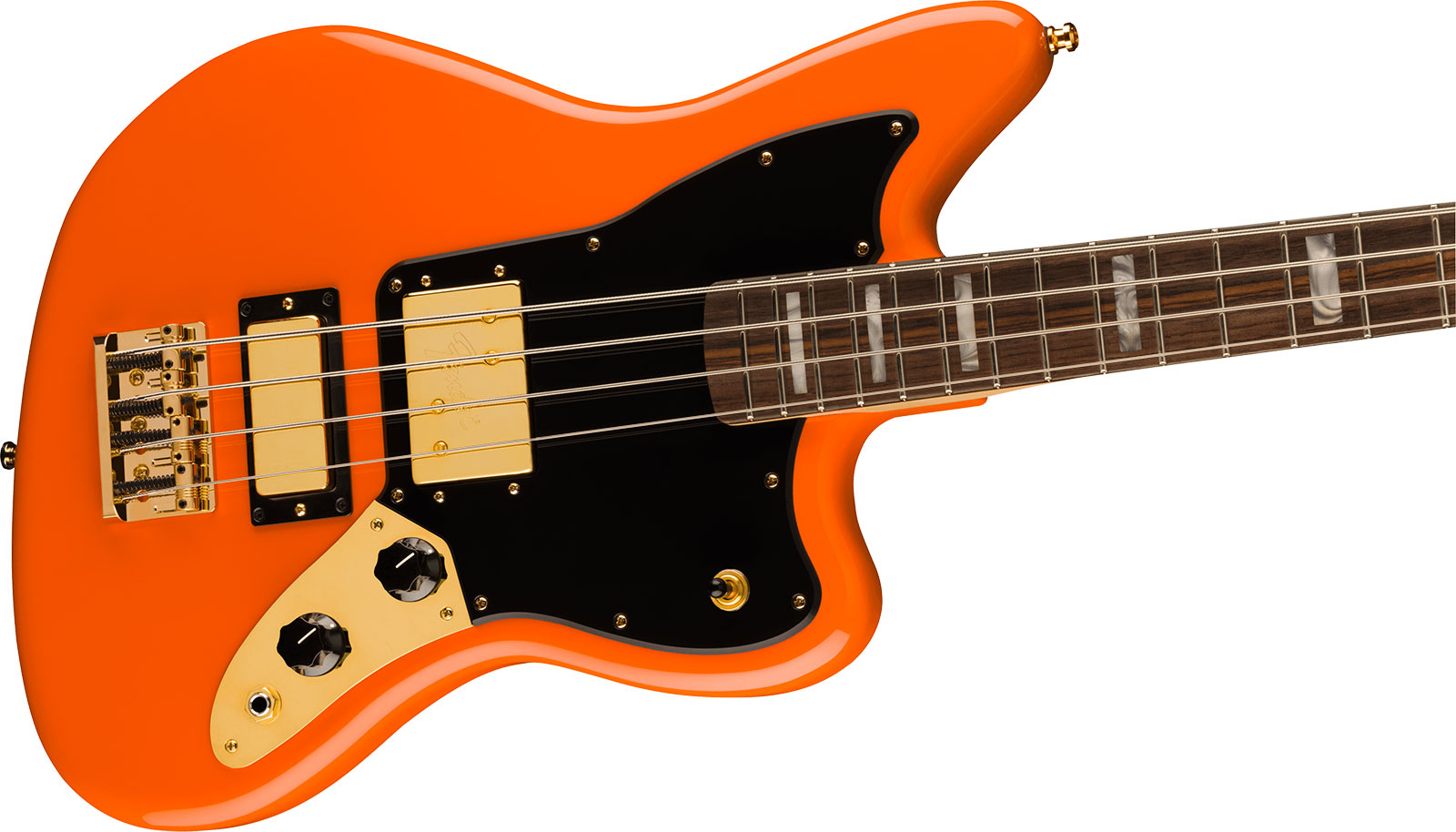 Fender Mike Kerr Jaguar Ltd Mex Signature Rw - Tiger's Blood Orange - Solidbody E-bass - Variation 2