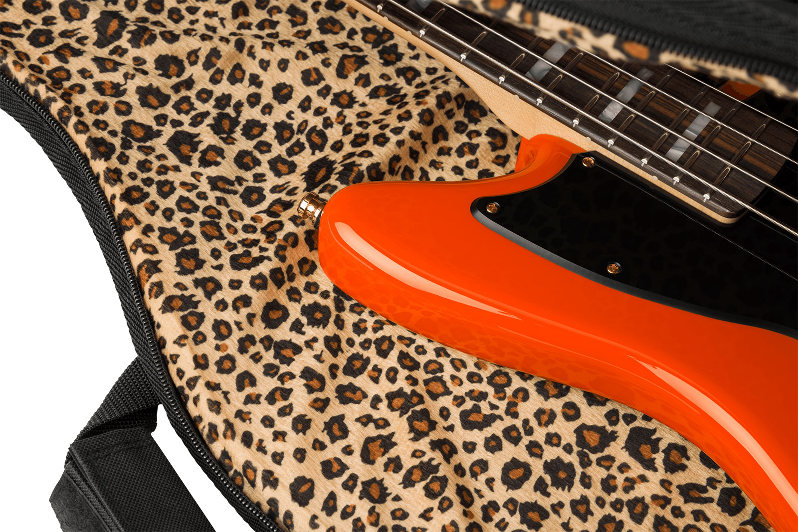 Fender Mike Kerr Jaguar Ltd Mex Signature Rw - Tiger's Blood Orange - Solidbody E-bass - Variation 5
