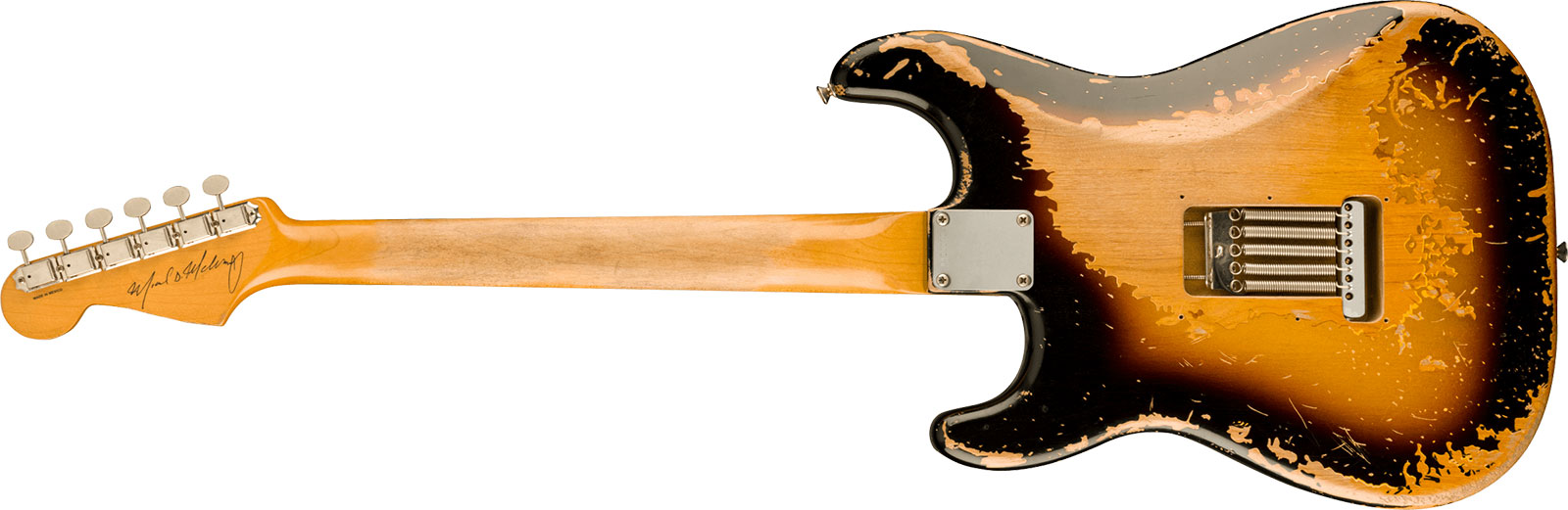 Fender Mike Mccready Strat Mex Signature 3s Trem Rw - Road Worn 3-color Sunburst - Signature-E-Gitarre - Variation 1