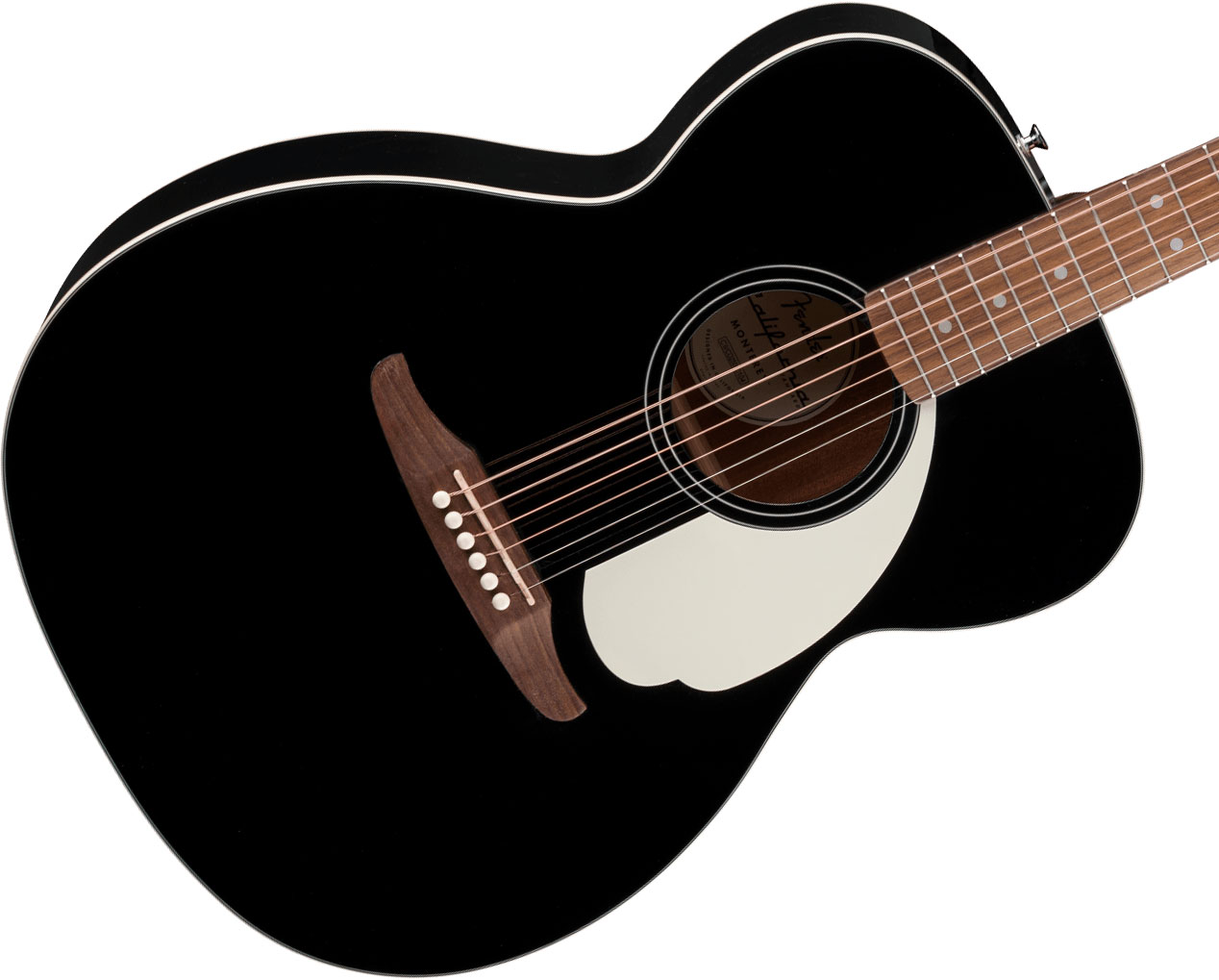 Fender Monterey California Standard Om Epicea Sapele Wal - Black - Folk-Gitarre - Variation 2