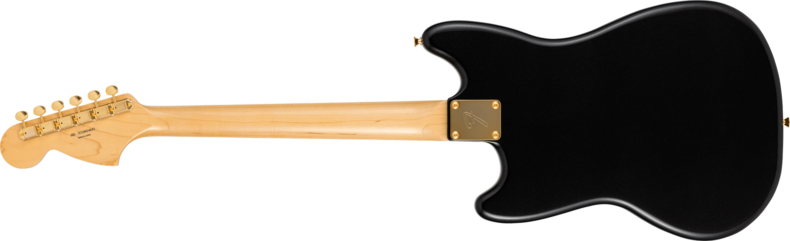 Fender Mustang 60s Traditional Mij Ltd Jap Shsc 2s Trem Rw - Black Pearl - Retro-Rock-E-Gitarre - Variation 1