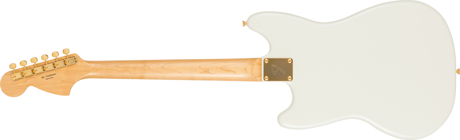 Fender Mustang 60s Traditional Mij Ltd Jap Shsc 2s Trem Rw - White Pearl - Retro-Rock-E-Gitarre - Variation 1