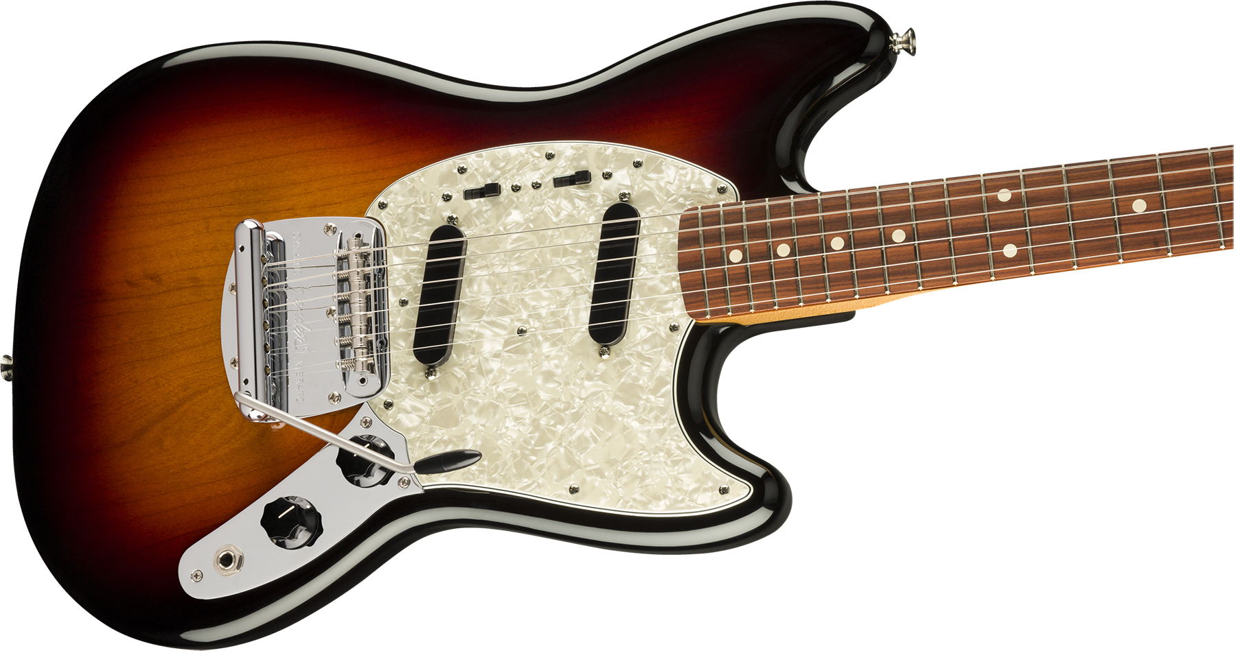 Fender Mustang 60s Vintera Vintage Mex Pf - 3-color Sunburst - Retro-Rock-E-Gitarre - Variation 2