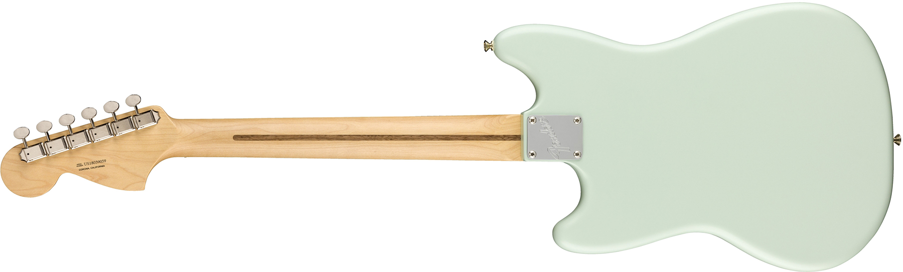 Fender Mustang American Performer Usa Ss Rw - Satin Sonic Blue - Double Cut E-Gitarre - Variation 1