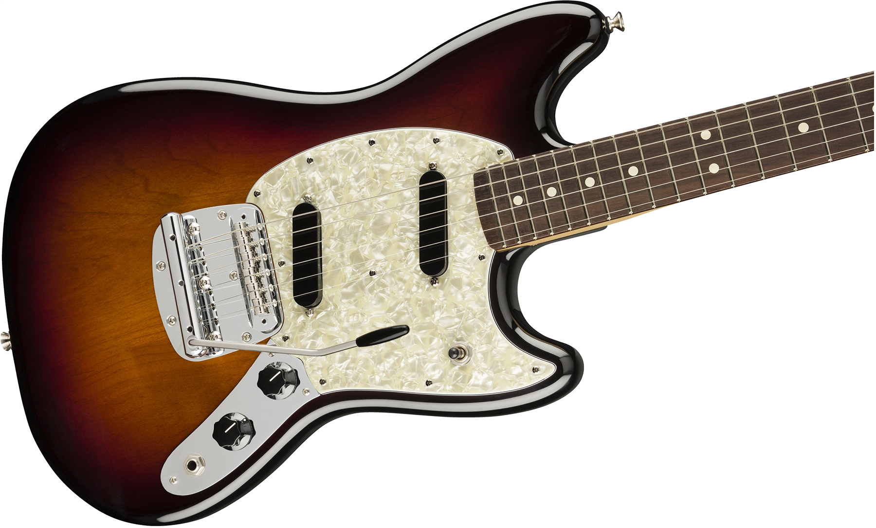 Fender Mustang American Performer Usa Ss Rw - 3-color Sunburst - Double Cut E-Gitarre - Variation 2