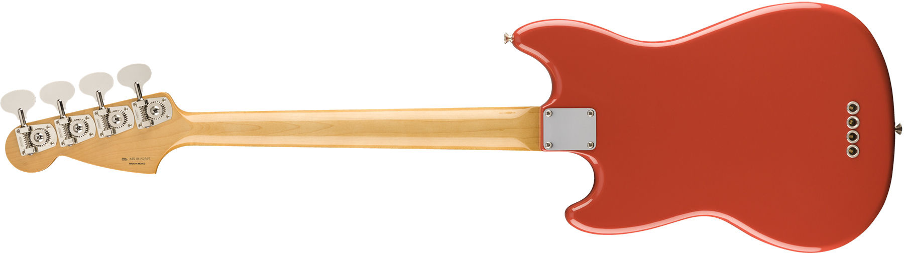Fender Mustang Bass 60s Vintera Vintage Mex Pf - Fiesta Red - E-Bass für Kinder - Variation 1