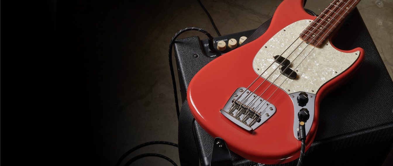 Fender Mustang Bass 60s Vintera Vintage Mex Pf - Fiesta Red - E-Bass für Kinder - Variation 4