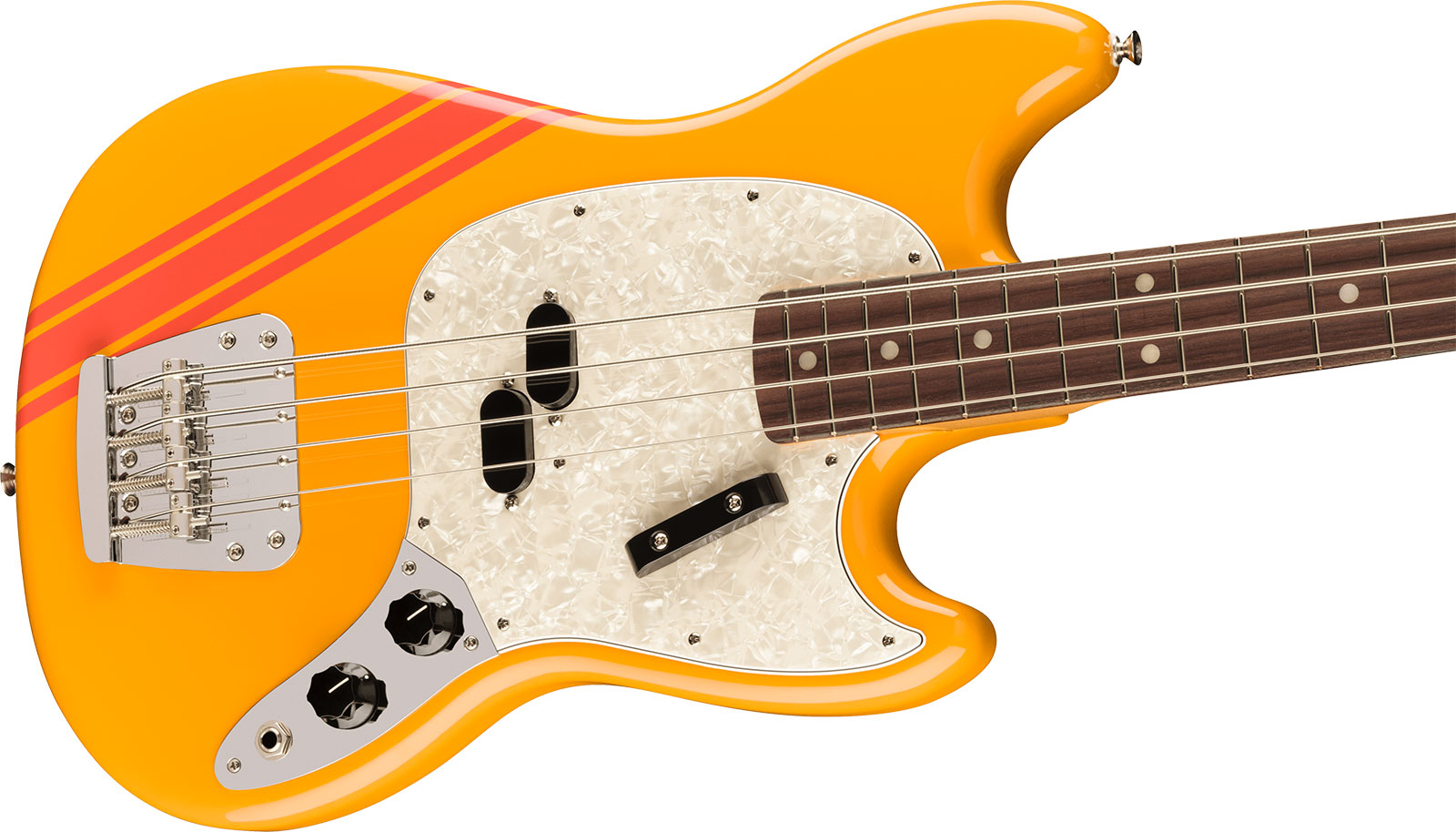 Fender Mustang Bass 70s Competition Vintera 2 Rw - Competition Orange - Solidbody E-bass - Variation 2