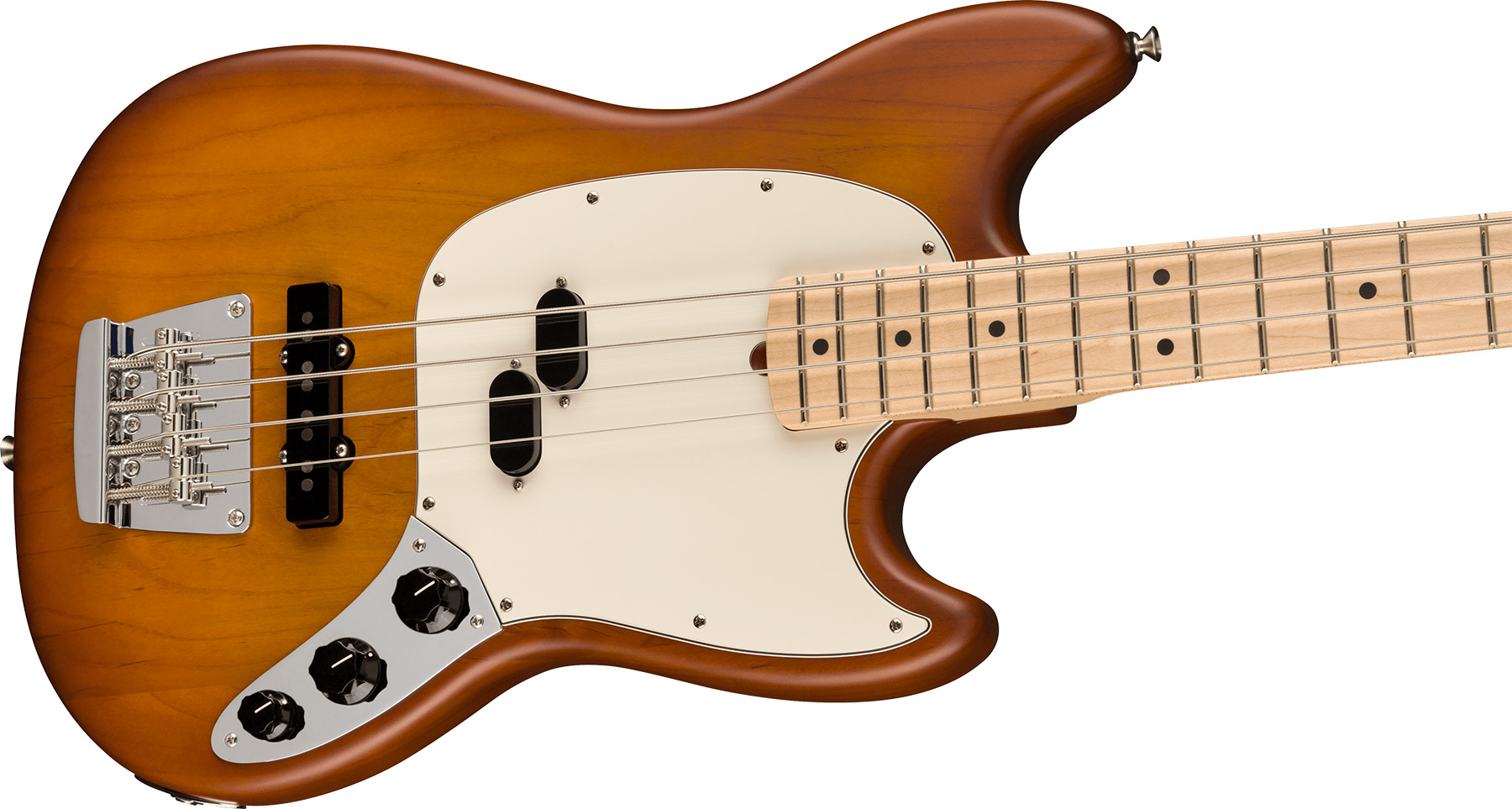 Fender Mustang Bass American Performer Ltd Usa Rw - Honey Burst Satin - Solidbody E-bass - Variation 2
