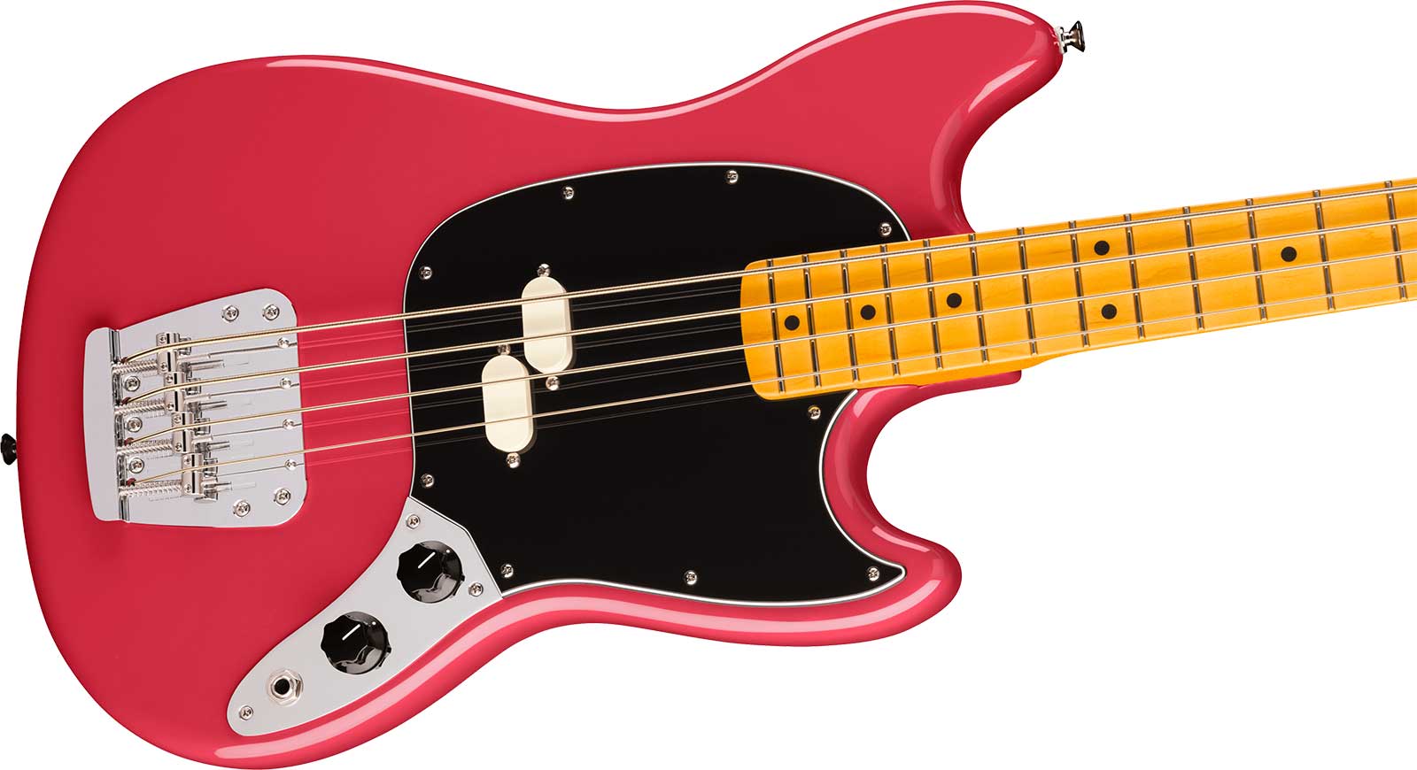 Fender Mustang Bass Classic American Pro Usa Shsc Mn - Faded Dakota Red - Solidbody E-bass - Variation 2