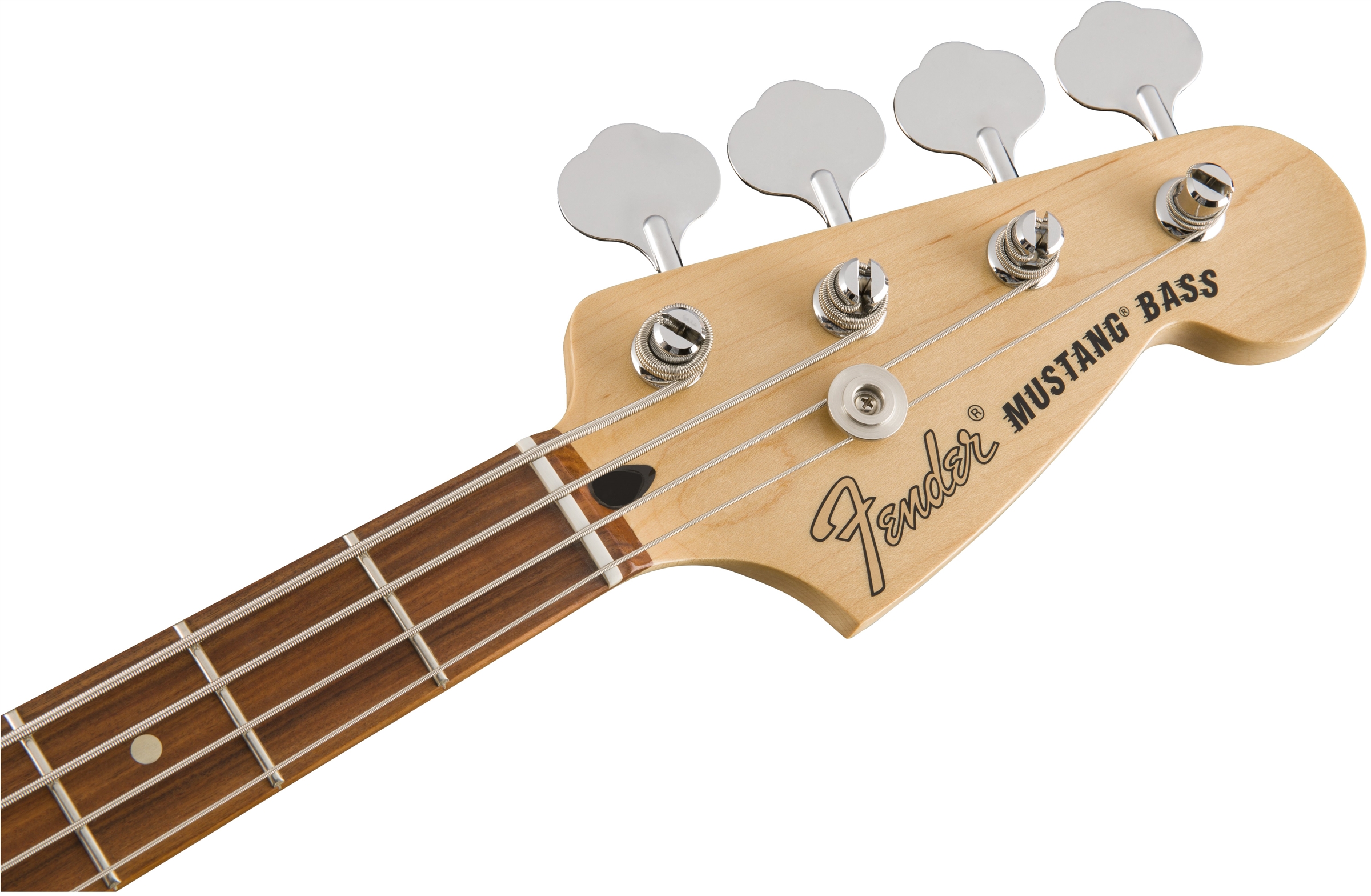 Fender Mustang Bass Pj Mex Pf - Olympic White - E-Bass für Kinder - Variation 3